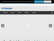 Tablet Screenshot of icemax.si